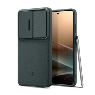 SPIGEN OPTIK ARMOR szilikon telefonvédő (kameravédő) SÖTÉTZÖLD