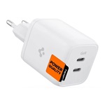 SPIGEN PE2106EU POWERARC hálózati töltő 2 Type-C aljzat 65W, PD gyorstöltő, FEHÉR