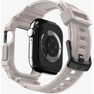 SPIGEN RUGGED ARMOR PRO 2 pótszíj (egyedi méret, szilikon, ütésállóság + szilikon keret) BÉZS