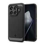 SPIGEN RUGGED ARMOR szilikon telefonvédő (ütésállóság, légpárnás sarok, karbon minta) FEKETE