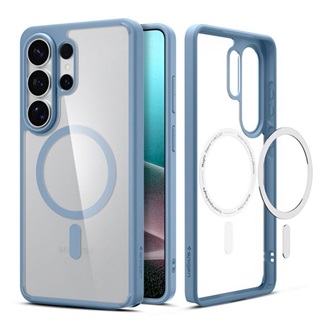 SPIGEN ULTRA HYBRID MAG műanyag telefonvédő (ütésállóság, légpárnás keret, MagSafe) VILÁGOSKÉK