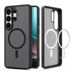 SPIGEN ULTRA HYBRID MAG műanyag telefonvédő (ütésállóság, légpárnás keret, matt, MagSafe) FEKETE