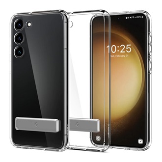 SPIGEN ULTRA HYBRID S műanyag telefonvédő (ütésállóság, légpárnás keret, kitámasztó) ÁTLÁTSZÓ