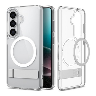 SPIGEN ULTRA HYBRID S műanyag telefonvédő (ütésállóság, légpárnás keret, kitámasztó, MagSafe) ÁTLÁTSZÓ