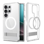 SPIGEN ULTRA HYBRID S műanyag telefonvédő (ütésállóság, légpárnás keret, kitámasztó, MagSafe) ÁTLÁTSZÓ