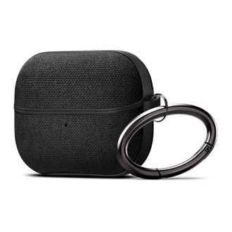 SPIGEN URBAN FIT szilikon tok karabíner, textil bevonat, FEKETE Samsung Galaxy Buds 3/3 Pro