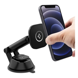 SPIGEN autós tartó műszerfalra, MagSafe, FEKETE