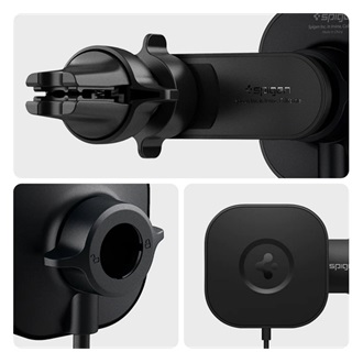 SPIGEN autós tartó szellőzőre, MagSafe, FEKETE