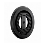 SPIGEN tartógyűrű (mágneses, telefon tartó, kitámasztó, MagSafe, karbon minta) FEKETE