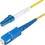 StarTech LC -> SC  M/M adatkábel 1m sárga OS2 Single Mode, 9/125µm, 40G/100G