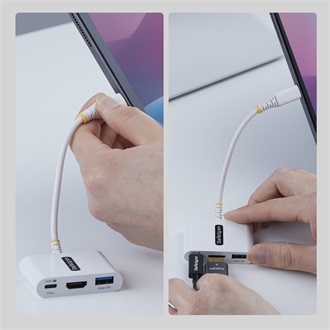 STARTECH 168W-USBC-MULTIPORT USB-C HDMI MULTIPORT HUB WHITE