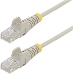 STARTECH 25CM GRAY SLIM CAT6 CABLE SNAGLESS RJ45 UTP PATCH CABLE