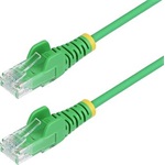 STARTECH 25CM GREEN SLIM CAT6 CABLE SNAGLESS RJ45 UTP PATCH CABLE
