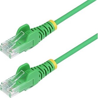 STARTECH 25CM GREEN SLIM CAT6 CABLE SNAGLESS RJ45 UTP PATCH CABLE