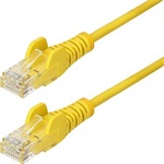 STARTECH 25CM YELLOW SLIM CAT6 CABLE SLIM SNAGLESS RJ45 UTP PATCH CAB
