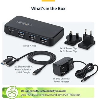 STARTECH 311UE-USB-HUB 4-PORT USB-C  USB-A HUB