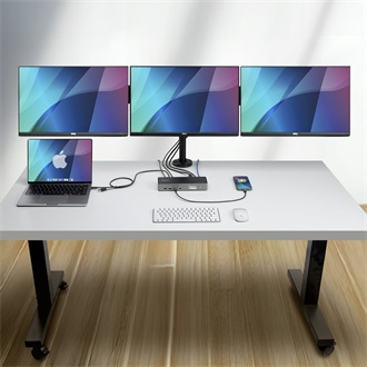 STARTECH 3X MONITOR DOCKING STATION 4K 60HZ HDMI/DISPLAYPORT TAA
