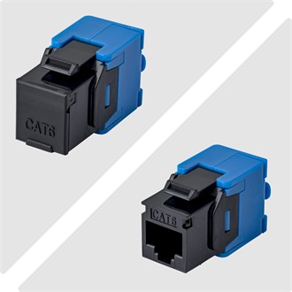STARTECH CAT6 KEYSTONE JACK 24-PACK 24-PACK180-DEGREE TOOLLESS BLACK