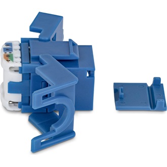 STARTECH CAT6 KEYSTONE JACK 24-PACK 24-PACK180-DEGREE TOOLLESS BLUE