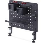 STARTECH CLAMP-ON PEGBOARD ORGANIZER WITH ACCESSORIES STEEL BLACK