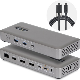 STARTECH DUAL-DP USB4 DOCK 100W PD 144HZ 100W PD DRIVERLESS