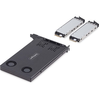STARTECH DUAL M.2 NVME SSD TO PCIE X8 REMOVABLE MOBILE RACK/BACKPLANE