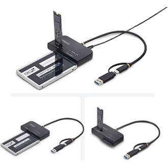 STARTECH M.2 AND 2.5/3.5IN SATA ADAPTER .