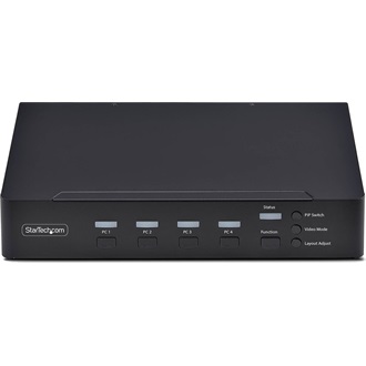 STARTECH P4AD122M-KVM-SWITCH 4-PORT DP KVM MOUSE ROAM