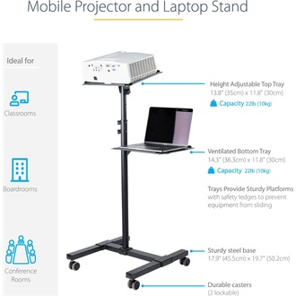STARTECH PROJECTOR AND LAPTOP STAND .