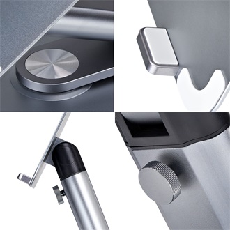 STARTECH TELESCOPIC LAPTOP STAND/RISER COMPUTER STAND W/360 SWIVEL BASE