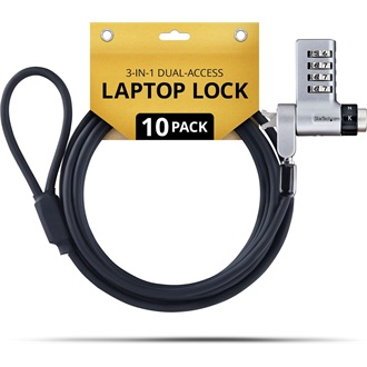 STARTECH UDUOKA10-LAPTOP-LOCK 10-PACK 3-IN-1 LAPTOP LOCK