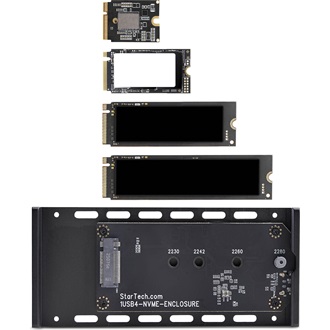 STARTECH USB4 M.2 NVME ENCLOSURE USB-C USB-C/THUNDERBOLT 5/4 SSD ENCLOS