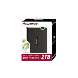 Transcend StoreJet 25M3C 2TB USB3.1 Gen1 C 2,5" ütésálló külső HDD szürke