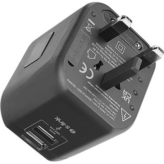 S-Link SL-WL024 Travel 1db villásdugó (EU/UK/USA/AUS) utazó adapter fekete