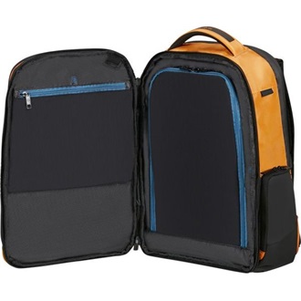 Samsonite Biz2Go Backpack 15,6" notebook poliészter hátizsák narancssárga-fekete (Radiant Yellow)
