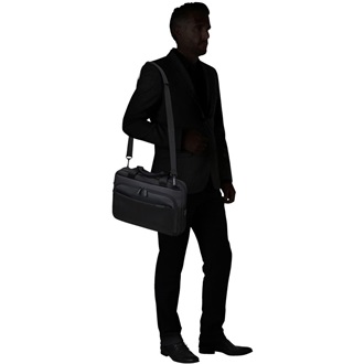 Samsonite Mysight Bailhandle 14,1" notebook poliészter oldaltáska fekete 8,5L