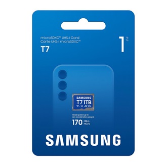 Samsung 1024GB T7 UHS-1 Class10 U3 V30 A2 microSDXC memóriakártya BOX kék