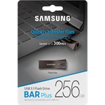 Samsung 256GB BAR Plus vízálló USB-A 3.2 Gen1 pendrive BOX fekete