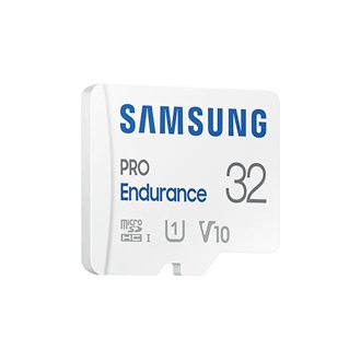 Samsung 32GB PRO Endurance (+adapter) UHS-1 Class10 V10 microSDHC memóriakártya BOX fehér