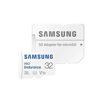 Samsung 32GB PRO Endurance (+adapter) UHS-1 Class10 V10 microSDHC memóriakártya BOX fehér