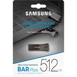 Samsung 512GB BAR Plus vízálló USB-A 3.2 Gen1 pendrive BOX fekete