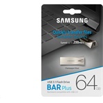 Samsung 64GB BAR Plus vízálló USB-A 3.2 Gen1 pendrive BOX ezüst