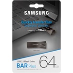 Samsung 64GB BAR Plus vízálló USB-A 3.2 Gen1 pendrive BOX fekete