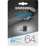 Samsung 64GB FIT Plus vízálló USB-A 3.2 Gen1 pendrive BOX fekete