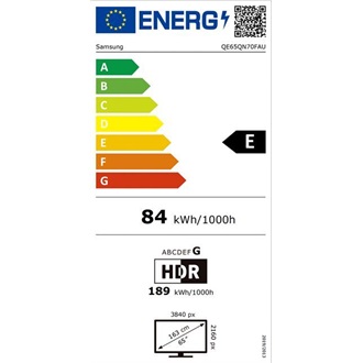 Samsung 65" QE65QN70FAUXXH 4K UHD Smart Neo QLED Mini LED TV