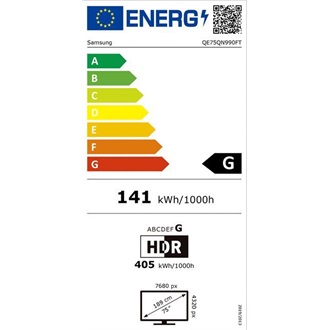 Samsung 75" QE75QN990FTXXH 8K UHD Smart Neo QLED Mini LED TV