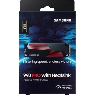 Samsung 990 PRO 1TB PCIe x4 (4.0) M.2 2280 SSD fekete-piros