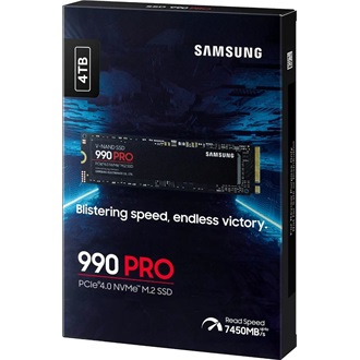Samsung 990 PRO 4TB PCIe x4 (4.0) M.2 2280 SSD fekete