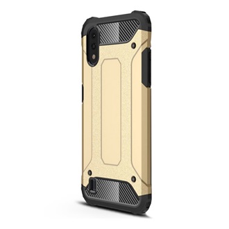 Samsung A01 Gigapack Defender szilikon telefonvédő ütésállóság, fémhatás, ARANY