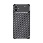 Samsung A05 4G Gigapack Szilikon telefonvédő ütésállóság, karbon minta, FEKETE